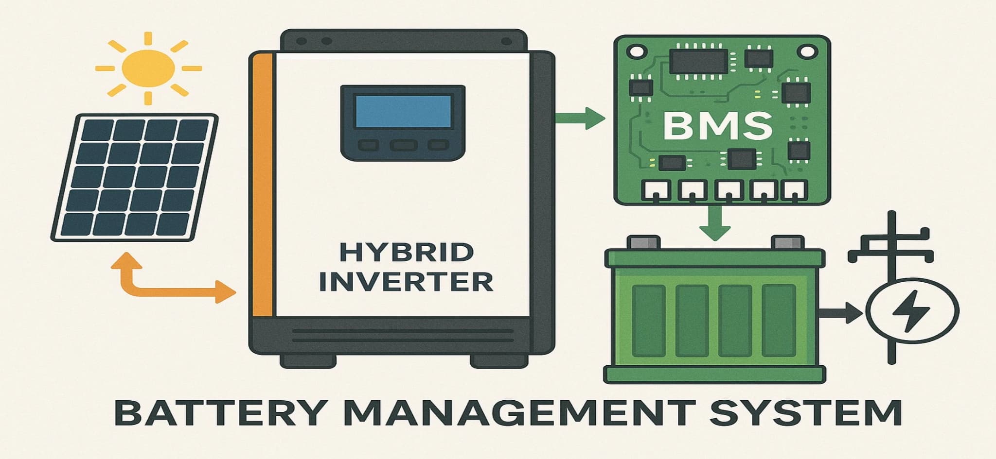 What is Battery Management System (BMS) in Hybrid Inverters?