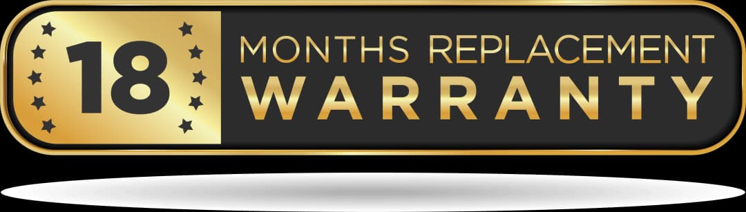 18 months replacement warranty