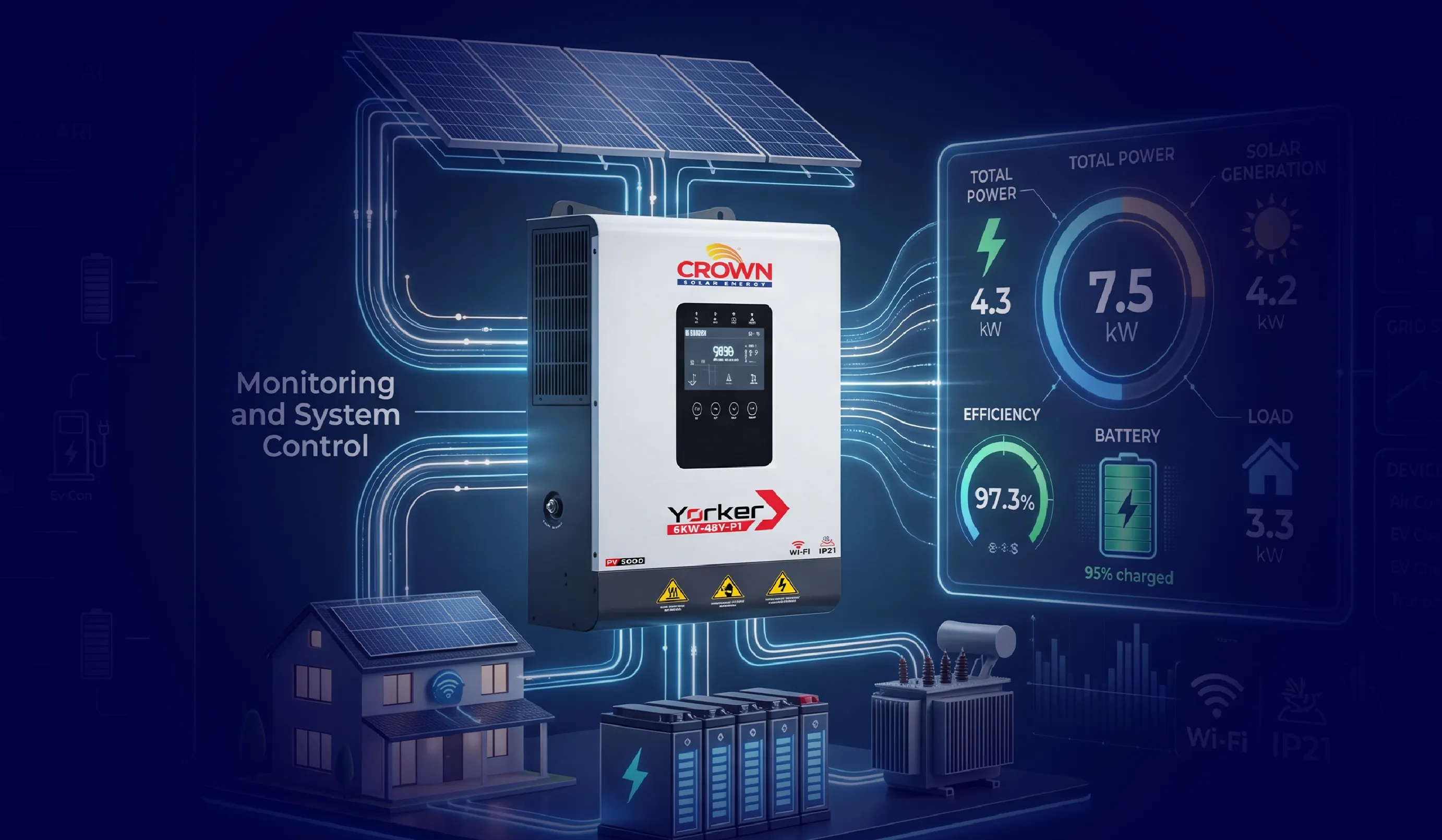 Yorker 6kW Hybrid Solar Inverter